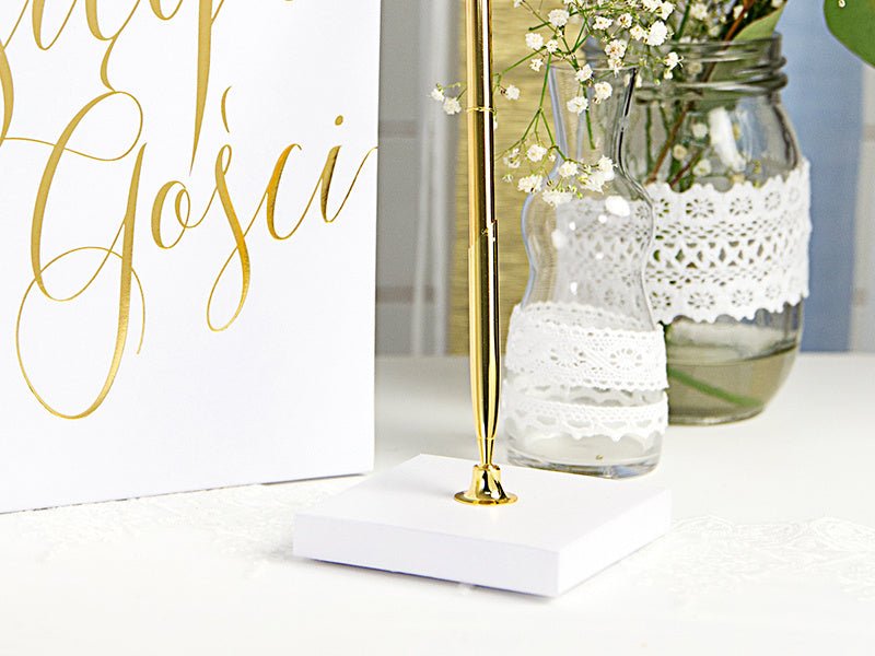 Pennenhouder Goud 16,5cm van Partydeco koop je bij Partywinkel