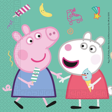 Peppa Pig Servetten 33cm 20st van Procos koop je bij Partywinkel