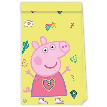Peppa Pig Uitdeelzakjes 4st van Procos koop je bij Partywinkel