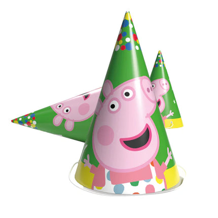 Peppa Pig Party Hats, 10-Pack