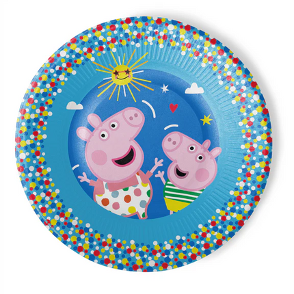 Peppa Pig Plates, 23 cm, Set of 8