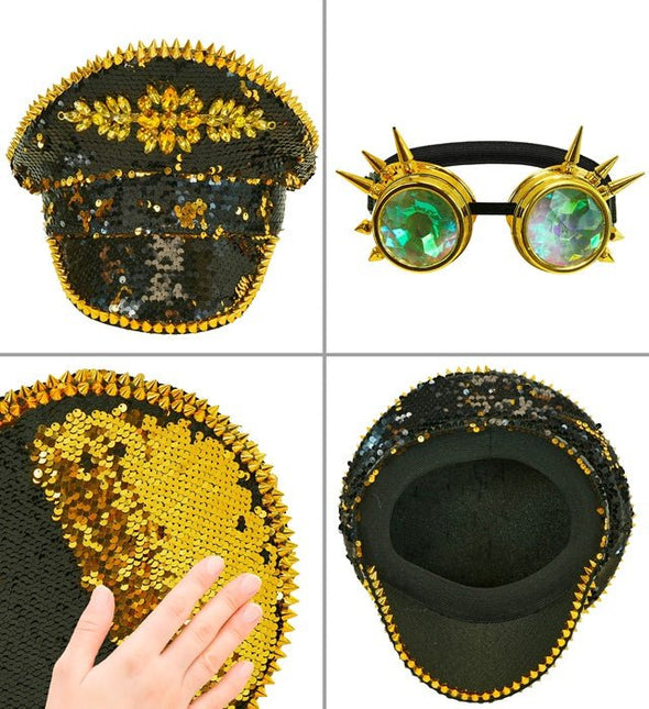 Pet gespijkerd met juwelen, gespijkerde bril van Widmann koop je bij Partywinkel
