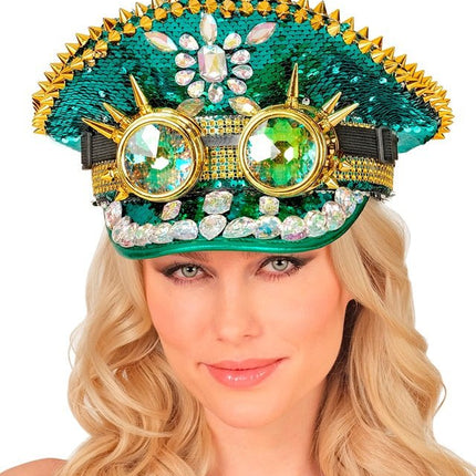 Pet Gespijkerd Met Juwelen Gespijkerde Kaleidoscoop bril van Widmann koop je bij Partywinkel