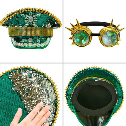 Pet Gespijkerd Met Juwelen Gespijkerde Kaleidoscoop bril van Widmann koop je bij Partywinkel