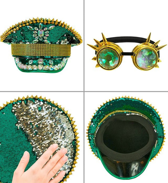 Pet Gespijkerd Met Juwelen Gespijkerde Kaleidoscoop bril van Widmann koop je bij Partywinkel