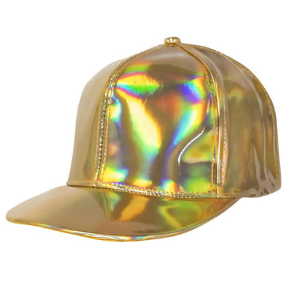 Pet Holografisch Goud Verstelbaar 26cm van Boland koop je bij Partywinkel