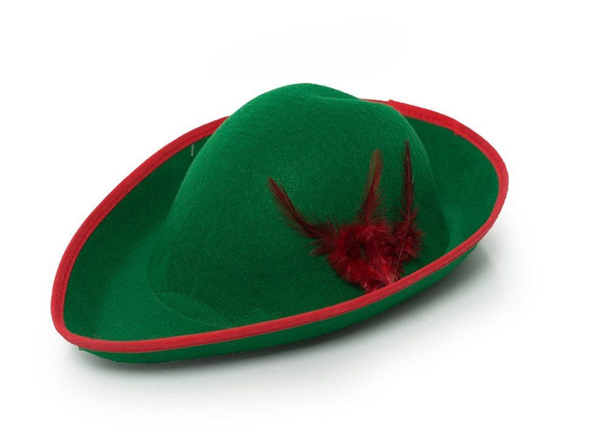Peter Pan Hoed Groen Met Veer van Partychimp koop je bij Partywinkel