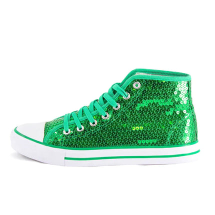 Green Shoes with Glitter
