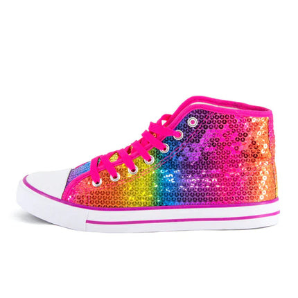 Colored Shoes with Glitter