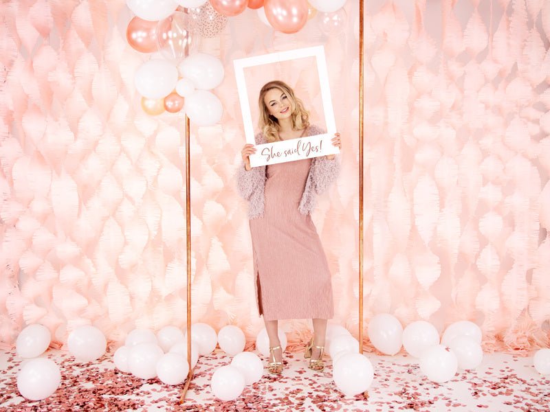 Photobooth Frame She Said Yes 59,5cm van Partydeco koop je bij Partywinkel
