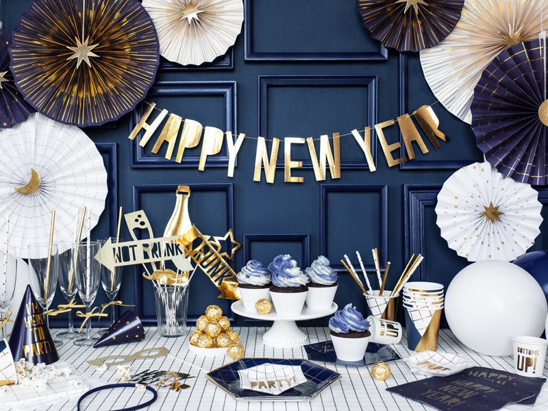Photobooth Let'S Celebrate Goud 8st van Partydeco koop je bij Partywinkel