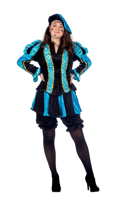 Pietenpak Dames Blauw van Wilbers & Wilbers koop je bij Partywinkel