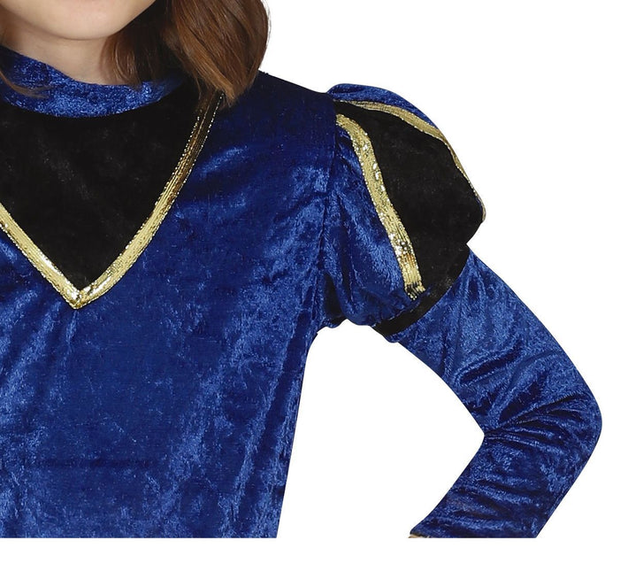 Pietenpak Jurk Kind Blauw/Goud van Fiestas Guirca koop je bij Partywinkel