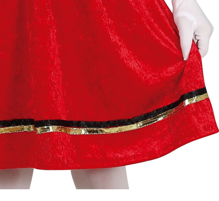 Pietenpak Jurk Kind Rood/Goud van Fiestas Guirca koop je bij Partywinkel