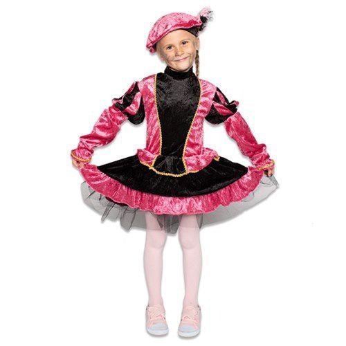 Pietenpak Kind Jurk Met Petticoat Roze van Haza Witbaard koop je bij Partywinkel