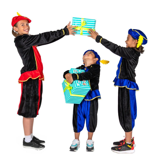 Pietenpakje Kind Blauw/Zwart van Folat koop je bij Partywinkel