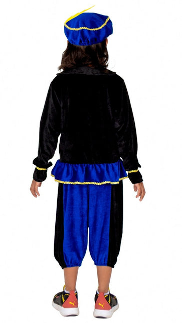 Pietenpakje Kind Blauw/Zwart van Folat koop je bij Partywinkel