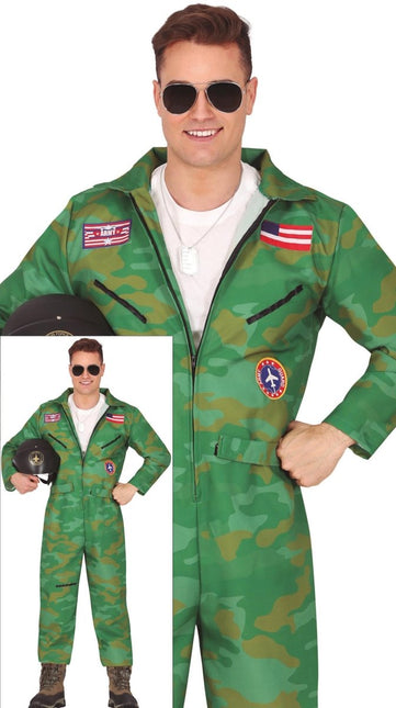 Piloot Jumpsuit Heren van Fiestas Guirca koop je bij Partywinkel