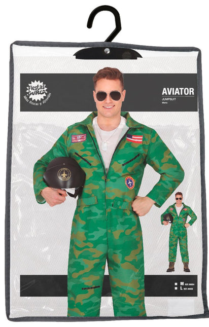 Piloot Jumpsuit Heren van Fiestas Guirca koop je bij Partywinkel