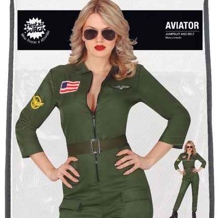 Piloot Kostuum Dames Top Gun van Fiestas Guirca koop je bij Partywinkel