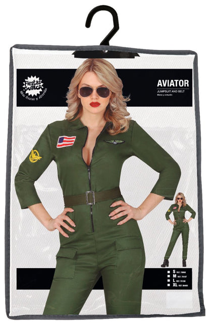 Piloot Kostuum Dames Top Gun van Fiestas Guirca koop je bij Partywinkel