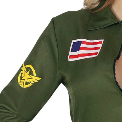 Piloot Kostuum Dames Top Gun van Fiestas Guirca koop je bij Partywinkel