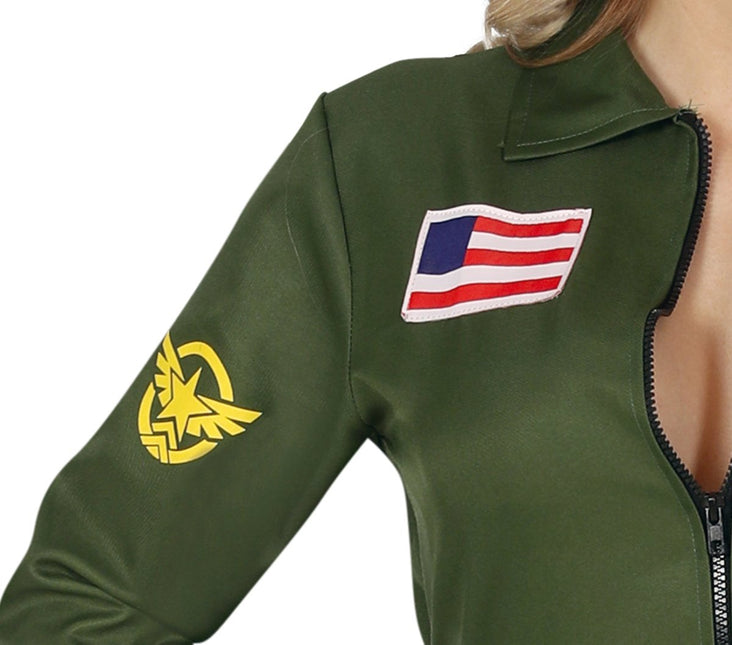 Piloot Kostuum Dames Top Gun van Fiestas Guirca koop je bij Partywinkel