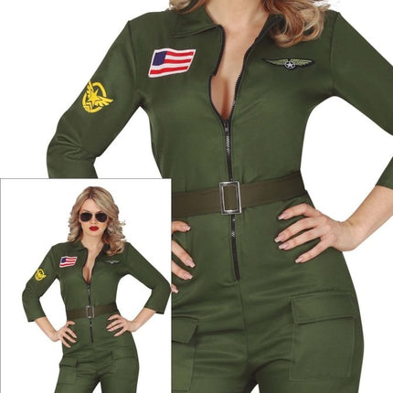 Piloot Kostuum Dames Top Gun van Fiestas Guirca koop je bij Partywinkel