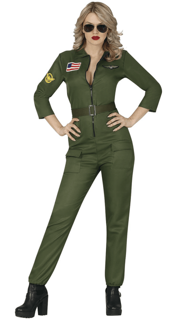 Piloot Kostuum Dames Top Gun van Fiestas Guirca koop je bij Partywinkel