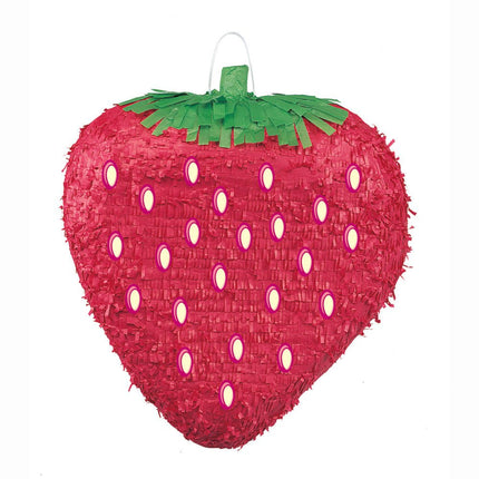 Pinata Aardbei 45cm van Unique koop je bij Partywinkel