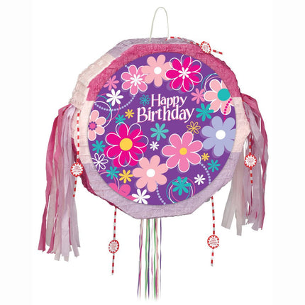 Pinata Bloemen Happy Birthday van Unique koop je bij Partywinkel