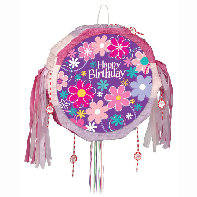 Pinata Bloemen Happy Birthday van Unique koop je bij Partywinkel