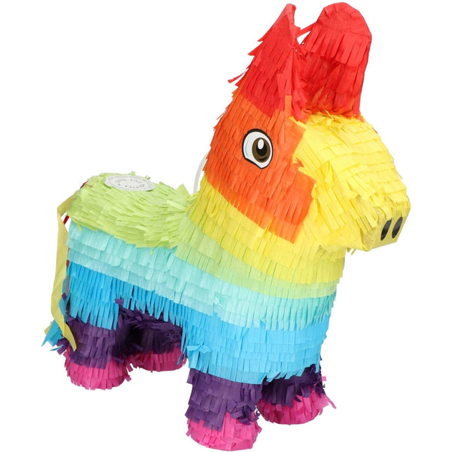 Pinata Ezel Rainbow Bday - 35x39cm van Folat koop je bij Partywinkel