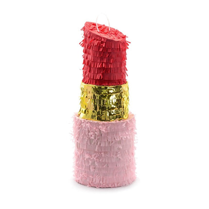Lippenstift Pinata 54cm van Partydeco koop je bij Partywinkel