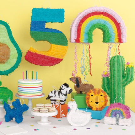 Pinata Zebra 18cm van Unique koop je bij Partywinkel