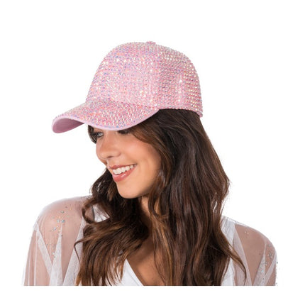 Pink Rhinestone Cap, One Size