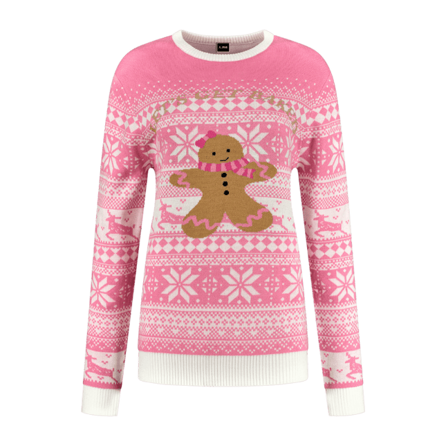 Pink Gingerbread Trui voor kinderen van Haus Huberts koop je bij Partywinkel