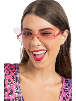 Roze Vlinderbril 15cm