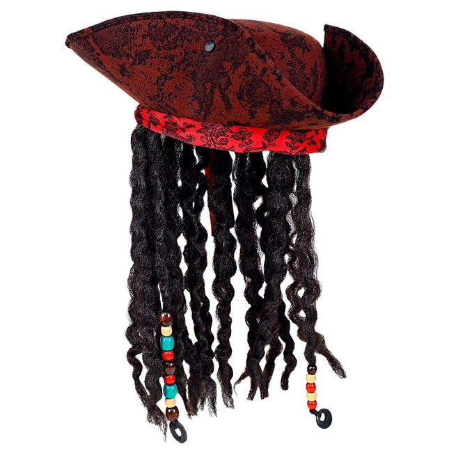 Piraat Hoed Met Dreadlocks van Widmann koop je bij Partywinkel