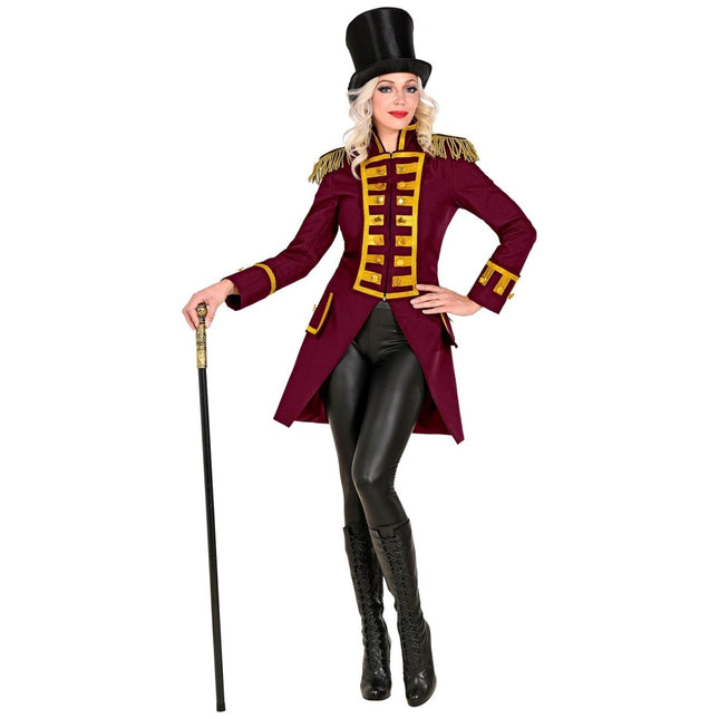 Piraat Jas Bordeaux Rood Dames van Widmann koop je bij Partywinkel