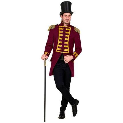 Piraat Jas Bordeaux Rood Heren van Widmann koop je bij Partywinkel