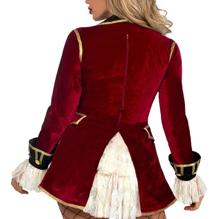 Piraat Jurk Bordeaux Rood Dames Leg Avenue van Leg Avenue koop je bij Partywinkel