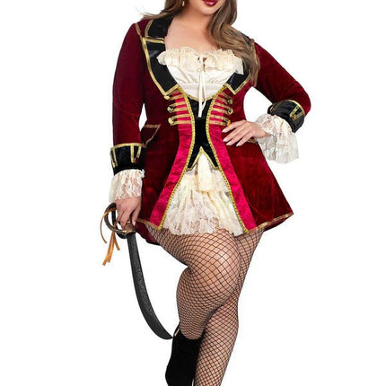 Piraat Jurk Rood Wit Dames Leg Avenue van Leg Avenue koop je bij Partywinkel