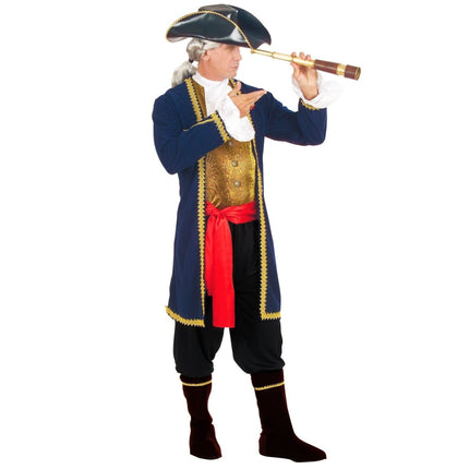 Piraat Kostuum Blauw Heren van Widmann koop je bij Partywinkel