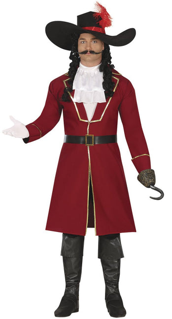 Piraat Kostuum Bordeaux Rood Heren Lang van Fiestas Guirca koop je bij Partywinkel