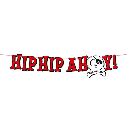 Piraat Letterslinger Hip Hip Ahoy 2m van WeFiesta koop je bij Partywinkel