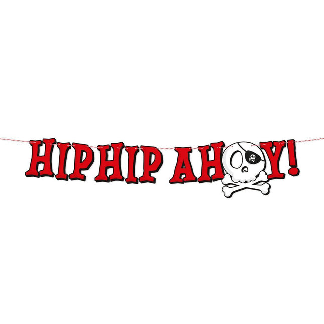 Piraat Letterslinger Hip Hip Ahoy 2m van WeFiesta koop je bij Partywinkel