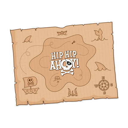 Piraat Placemats Hip Hip Ahoy 8st van WeFiesta koop je bij Partywinkel