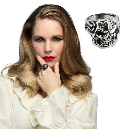 Piraat Ring Skelet 20cm van Boland koop je bij Partywinkel
