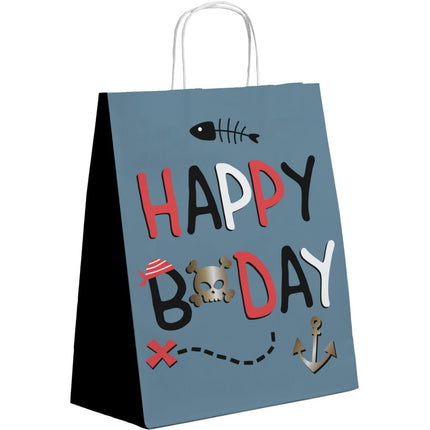 Piraat Uitdeeltasjes 27cm 6st van Folat koop je bij Partywinkel